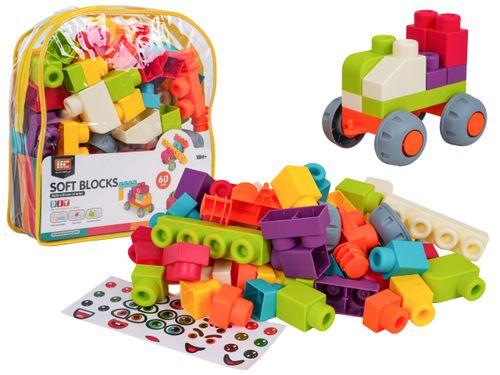 Zestaw Miękkich Klocków 60El. + Plecak na Arena.pl