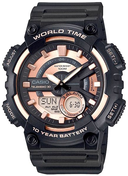 zegarek męski casio gerton aeq-110w-1a3vdf + box zdjęcie 1