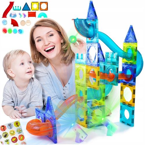 EDUKACYJNA ZABAWKA DLA DZIECKA 4 5 6 7 8 LATKA ZAMEK KLOCKI MAGNETYCZNE na Arena.pl