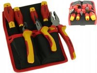 Zestaw narzędzi izolowanych / Kieszeń z narzędziami izolowanymi 1kV 7szt