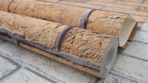 TAPETA CEGŁY CEGŁA KAMIEŃ WINYLOWA NA FLIZELINIE na Arena.pl