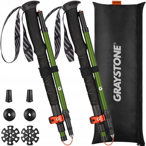 KIJE TREKKINGOWE SKŁADANE KIJKI W GÓRY DO CHODZENIA PO GÓRACH REGULOWANE na Arena.pl