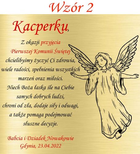 PUDEŁKO PREZENT GRAWER PAMIĄTKA PIERWSZEJ KOMUNII na Arena.pl