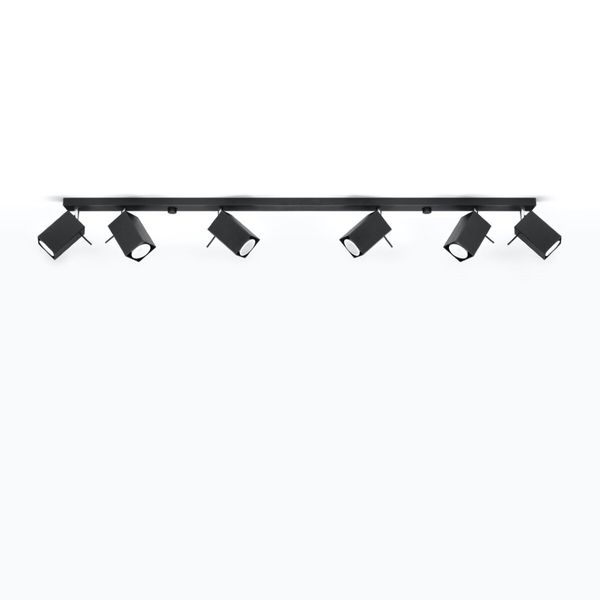 Plafon MERIDA 6L czarny zdjęcie 2