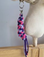 uwiąz dla hobby horse ze sznurka - ciemny róż/ fiolet/ ciemny fiolet