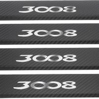 Listwa progowa PEUGEOT 3008 MK2 Stal nierdzewna 304 carbon 4szt