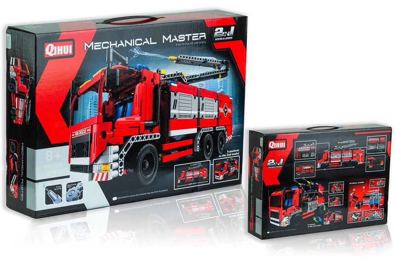 KLOCKI TECHNIC 2w1 WÓZ STRAŻACKI 1288 el. WODA zdjęcie 2