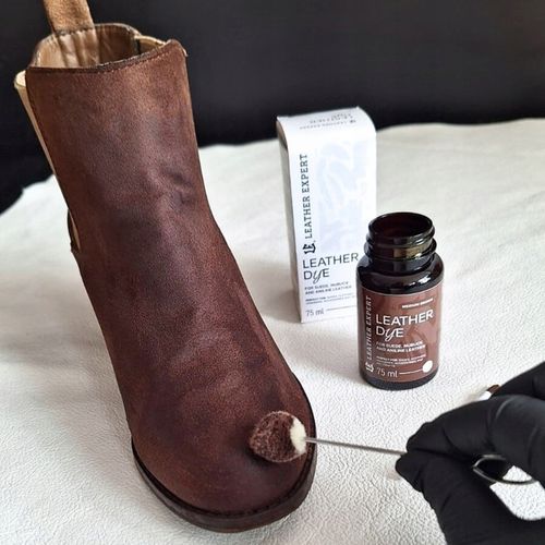 Leather Expert Farba Zamsz Nubuk Skóra Anilinowa 75ml Medium Brown na Arena.pl