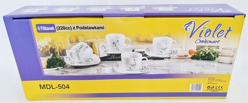 ZESTAW FILIŻANEK VIOLET 6SZT VC442F na Arena.pl