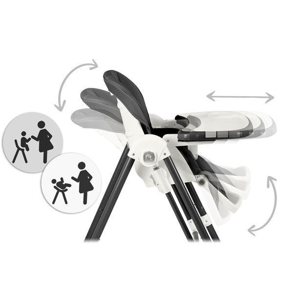 Krzesełko do karmienia Nukido Elite czarne zdjęcie 6