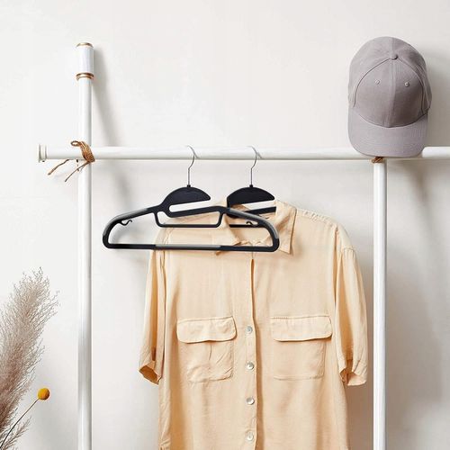 WIESZAK LOFTOWY NA UBRANIA ODZIEŻ WIESZAKI ANTYPOŚLIZGOWE CZARNE MOCNE na Arena.pl