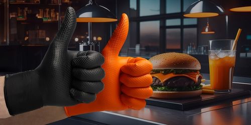 RĘKAWICE RĘKAWICZKI NITRYLOWE B. MOCNE ROBOCZE VELO STRONG GRIP - M 50 na Arena.pl