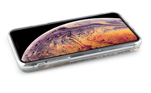 GUESS LIQUID GLITTER - iPhone XS Max - GOLD na Arena.pl