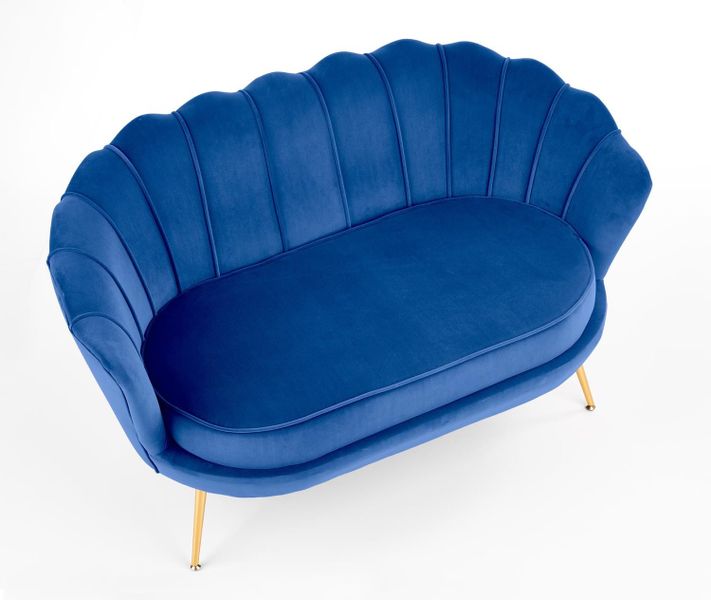 Sofa muszelka Florecja granatowa zdjęcie 3