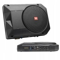 Subwoofer samochodowy AKTYWNY pod siedzenie JBL Bass Boost głośnik 8 cali