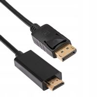 Kabel Display Port HDMI 2.0 Akyga AK-AV-05 do monitora 4K Audio Video 1.8m
