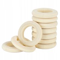 Drewniane KÓŁKA do makramy ringi 18mm / 29mm 10szt.