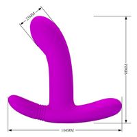 wibrator do punktu g i łechtaczki. silikonowy gadżet. sterowany pilotem