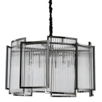Wisząca lampa hampton Imperio SMP0098 black Step kryształowa czarna