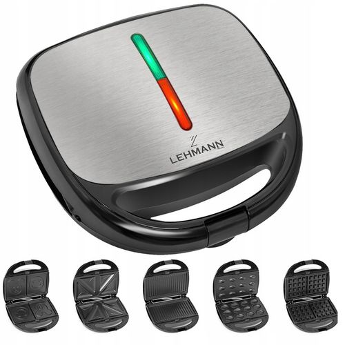 OPIEKACZ GOFROWNICA DO KANAPEK GRILL TORTILA TOST 5W1 OPIEKACZ MOC na Arena.pl