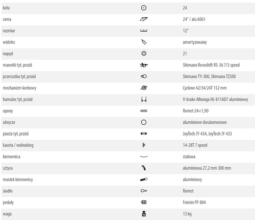 ROMET BASIA 24 2019 biały 13" na Arena.pl