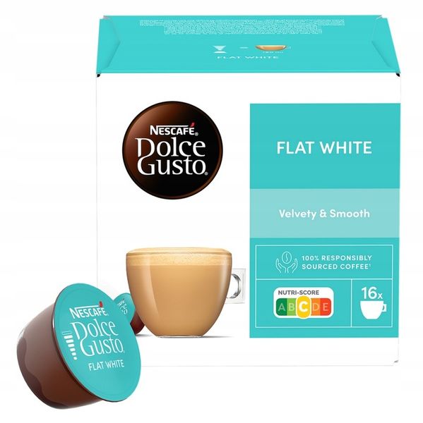 Nescafe Dolce Gusto Flat White kawa 16 kapsułek zdjęcie 1
