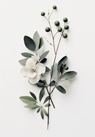 Plakat 70x100cm Papierowy Kwiat