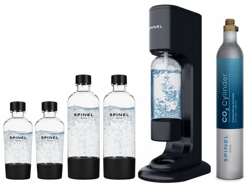 SATURATOR SPINEL SODA BubbleON DO GAZOWANIA WODY - 4 BUTELKI + 6x NAPOJE na Arena.pl