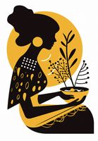 Plakat 68x98cm Kobieta i Natura