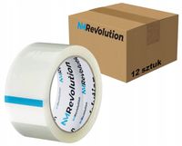 12x TAŚMA PAKOWA 48/50y MOCNA BEZBARWNA KLEJĄCA