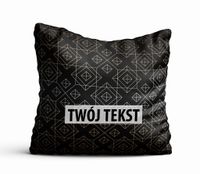 Poduszka Dekoracyjna GEOMETRYCZNA z Twoim napisem  G09