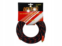 KABEL PRZEWÓD 10M HDMI HDMI LEXTON MOCNY OPLOT V1.4 4K HD FULL HD