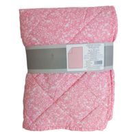 narzuta na łóżko 130x180 z mikrofibry różowa