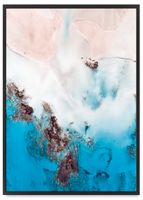 Plakat laguna abstrakcja 50x70 cm w czarnej ramie