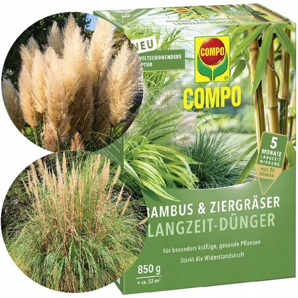NAWÓZ DO TRAW OZDOBNYCH I BAMBUSÓW pampasowej miskantów 5-MIESIĘCY COMPO zdjęcie 1