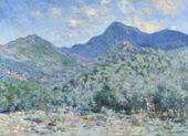 Plakat 18x13cm Valle Buona, Near Bordighera, Monet Vintage