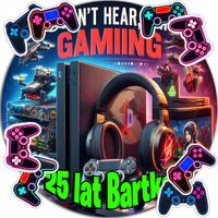 OPŁATEK NA TORT 20CM - GAMER PAD DEKORACJA URODZINOWA + IMIĘ 15CM 18CM