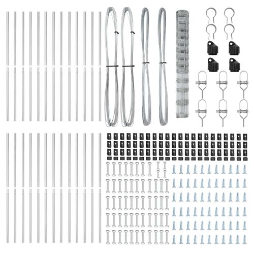 Ogrodzenie pastwiskowe Srebrny 50 x 1.5 m Stal galwanizowana na Arena.pl