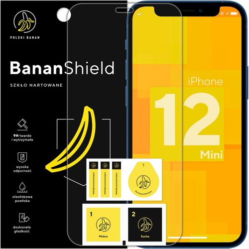 Szkło hartowane 9H BananShield do Apple iPhone 12 mini na Arena.pl