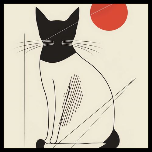 Plakat 40x40cm Czerwony Krąg na Arena.pl