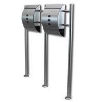 16437 Skrzynka na listy ze stali nierdzewnej dwie sztuki komplet zesta