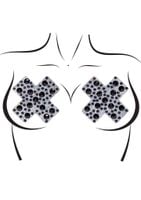 x factor nipple jewels sticker black