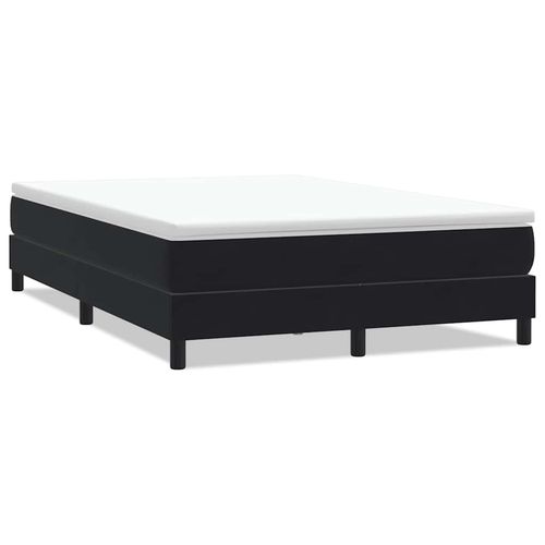 Łóżko Box Spring bez materaca Czarne 140x220 cm Aksamit na Arena.pl