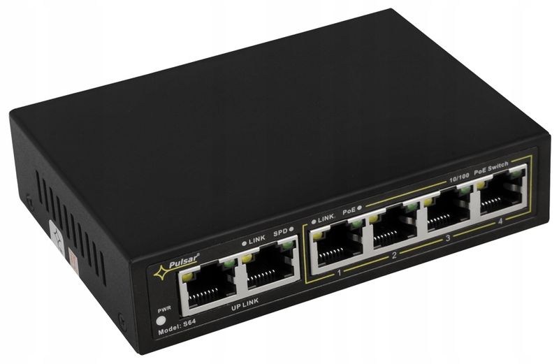 SWITCH POE S-64 4-PORTOWY PULSAR zdjęcie 9