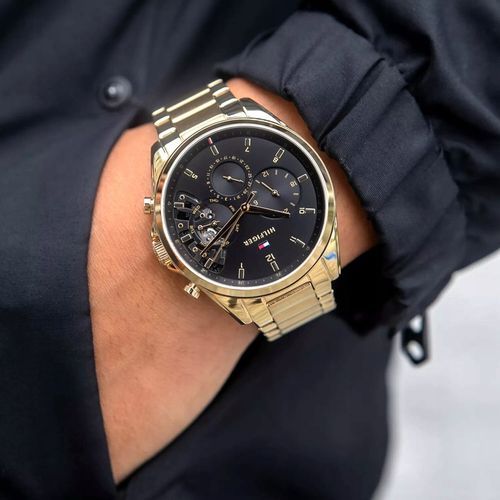 ZŁOTY ZEGAREK MĘSKI TOMMY HILFIGER 1710448 BAKER + PUDEŁKO NA PREZENT na Arena.pl