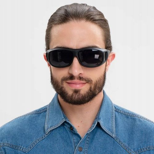 Okulary Przeciwsłoneczne Żółte Rowerowe do Jazdy Samochodem Nocą i w Dzień na Arena.pl