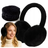 Nauszniki jesienne zimowe ciepłe ochronne puchate pluszowe na uszy