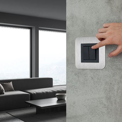 Srebrna Ramka Ozdobna na Włącznik Światła 8,5x8,5 cm Elegancka Osłona na Arena.pl