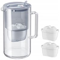 DZBANEK FILTRUJĄCY AQUAPHOR GLASS 2,5L SZKLANY SZARY +2 FILTRY
