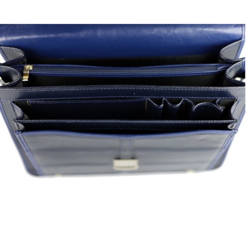 513 Teczka damska pasy-granat KEMER na Arena.pl